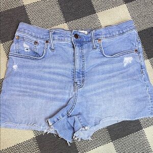 Madewell High Rise denim shorts 32